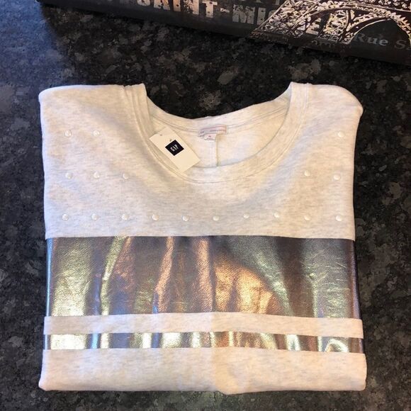 Gap Striped Sweatshirt NWT XL - Picture 5 of 5